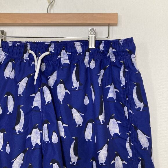 Trunks Surf & Swim Penguins Blue Swimming Shorts Mens XXL - Picture 9 of 13